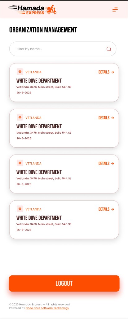 Hamada Express NFC manager app